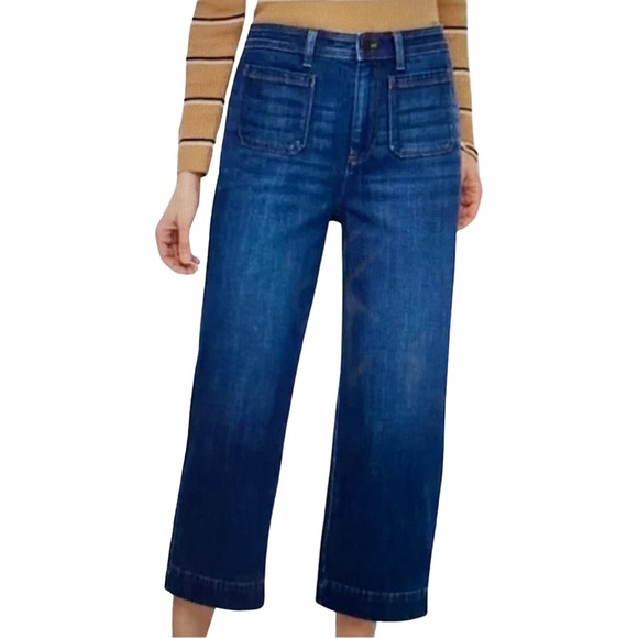 Talbots Jeans Talbots Flawless High Waist Wide Crops Size 6p Poshmark